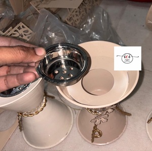 Trending Design Brass and Stainless Steel Gold Color Customized Shape Bakhoor and Incense Burner Bowl with Finest Quality - Product Image 3