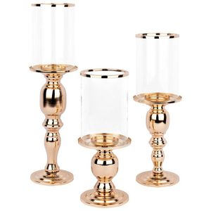 Golden Aluminium Candle <b>Stand</b> With <b>Glass</b> top Customized Metal Candle <b>Holder</b> For Home & Event Decoration Christmas Candle <b>Holders</b> - Product Image 1