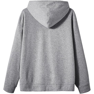 TANVEX Sudaderas con capucha personalizadas de tejido grueso con cremallera bidireccional para hombre, sudaderas lisas extragrandes de felpa gruesa - Product Image 5