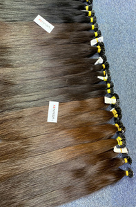 High Quality 100% Vietnamese Human Hair 100g Flattip Natural Straight #1 #4 Colors Double Drawn Full Length 20-26 <b>Bleached</b> - Product Image 2