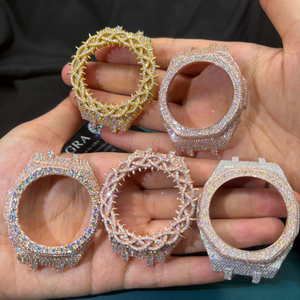 GA2100 Compatible Custom Mod <b>Watch</b> Luxury Steel <b>Case</b> Iced Out Hip Hop Style Design Metal <b>Case</b> Premium Stainless Steel <b>Watch</b> - Product Image 3