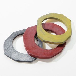 Bracelet jonc en résine NEHA ENTERPRISES, fait main, léger, bijoux fantaisie colorés, accessoires décontractés pour femmes - Product Image 4
