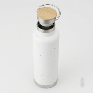 Elegant Matte White Stainless Steel Water <b>Bottle</b> Eco Friendly Drinkware for Daily Use Kitchen Fitness Outdoor School Travel - Product Image 2