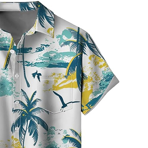 Chemise Hawaïenne Homme Décontractée Imprimée Manches Courtes – Fournisseur de Chemises Hawaïennes Tropicales Décontractées à Manches Courtes pour Homme - Product Image 3