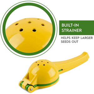 Spremiagrumi Manuale 2 in 1 in Metallo per Limoni e Agrumi, Colander e Filtro per Logistica - USPS.TK/TMEU - Product Image 5