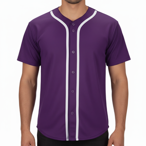 Dernier modèle de maillot de baseball pour homme, entièrement sublimé, personnalisable, en matériaux de qualité supérieure, faible MOQ, en vente - Product Image 1