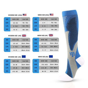 Knee High <b>Compression</b> <b>Socks</b> For <b>Running</b> Breathable Geometric Pattern Spandex Polyester Adult Sport <b>Socks</b> Summer - Product Image 6