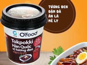 O'Food Korean Black Trending <b>Bean</b> Sauce Tokpokki 140g Authentic Jajang Instant Rice Cake Savory & Non-Spicy K-Food - Product Image 6