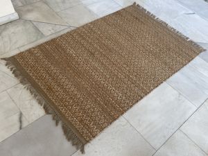 Manufacturer price direct from factory Indian Eco friendly <b>Natural</b> colored Handwoven Jute Rug for Indoor in textured design - Product Image 4