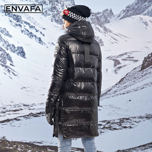 Long Padded <b>Winter</b> Parka <b>Thick</b> Quilted Puffer Jacket Warm Windproof Hooded Casual Outerwear Women's Premium High Quality <b>Coat</b> - Product Image 2