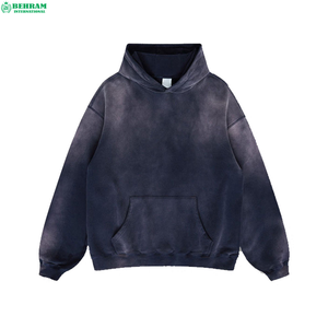 เสื้อฮู้ดดี้ผู้ชายสไตล์สตรีทแวร์ ผ้าฝ้ายฟลีซ 100% ทรงปกติ มีเชือกผูก กระเป๋าจิงโจ้ ซับในสำหรับฤดูหนาว ระบายอากาศได้ดี - Product Image 1