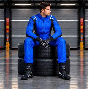 Combinaison de course bleue à manches longues pour homme, en polyester respirant, imperméable, séchage rapide, pour toutes les saisons, vêtements de moto à prix avantageux - Product Image 5