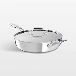 Sartén de Cobre Sólido Superpopular con Tapa Metálica y Mango de Acero Inoxidable Fundido, Sartén Profunda para Cocina de Hotel y Restaurante - Product Image 5