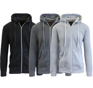 Vente en gros Sweat à capuche zippé lourd surdimensionné unisexe Logo personnalisé avec cordon de serrage Vêtements pour hommes grande taille Tissu éponge - Product Image 1