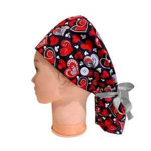 Adjustable Unique Design Elastic <b>Scrub</b> Hats Button Sweatband Design Cotton Twill Fabric Unisex Hospital Use Nursing <b>Scrub</b> <b>Cap</b> - Product Image 4