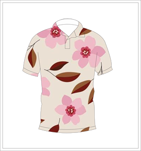 Polo pour homme à imprimé floral rose, décontracté, manches courtes, mode estivale, chemise de golf - Product Image 1