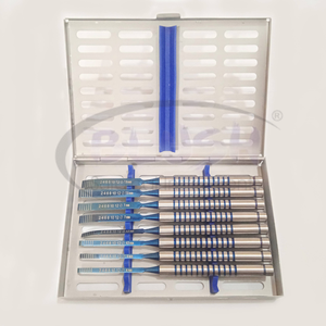 8-Piece Steel and Stainless Steel Dental Implant Chisel Set Manual Instrument with Cassette Dental Implant By <b>Blush</b> Surgical - Product Image 5