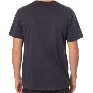 Cheap Price <b>Men</b> Solid Color O Neck Short Sleeve T Shirt Regular Fit Casual Jersey 100% Cotton Knitted Fabric Pocket Design - Product Image 5