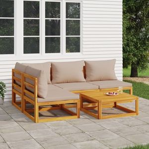 Ensemble de salon de jardin taupe - Product Image 1