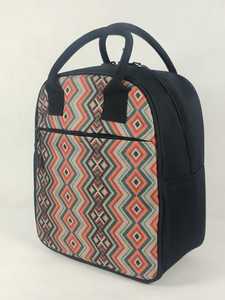 Sac à déjeuner scolaire personnalisé de haute qualité, grande capacité, isotherme, motif géométrique, fermeture éclair, portable, pour le rangement des aliments - Product Image 5