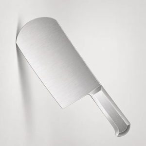 Cuchillo de Carnicero PK-SS-R M, Resistente, de Acero Inoxidable Plateado, Hoja Curva, Mango Metálico, Herramienta de Corte para Cocina - Product Image 3