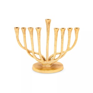 Jaffsexports Menorah Candelabre à 9 Bras en Aluminium Écologique, Portable, Durable, Fait Main, Décoration Religieuse pour la Maison - Product Image 4