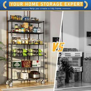 Scaffalatura a 6 livelli per ripiano recinzione per Garage-FW-6T1848-B-LKJ - Product Image 3