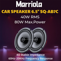 Haut-parleurs stéréo de voiture à 2 voies 6.5 "4 ohms, haut-parleur de voiture de haute qualité 40w RMS REAL POWER