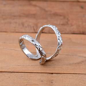 SHYAM JEWELRS Handmade <b>925</b> Sterling <b>Silver</b> <b>Silver</b> Plated Luxury Unisex Thumb Splint <b>Ring</b>-Adjustable MCP Joint Support for - Product Image 5