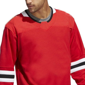 เสื้อฮอกกี้น้ำแข็งไซส์ใหญ่สำหรับผู้ใหญ่ แบบสั่งทำพิเศษ พิมพ์ลายโลโก้ตามต้องการ ผ้าโพลีเอสเตอร์ 100% แห้งเร็ว ระบายอากาศได้ดี เป็นมิตรกับสิ่งแวดล้อม คุณภาพดีเยี่ยม - Product Image 2
