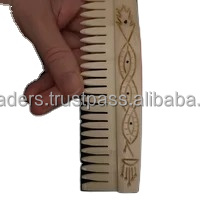 Peigne en os de buffle fait à la main Peigne en os de buffle poli Peigne à cheveux en os de buffle de haute qualité du fabricant indien - Product Image 5