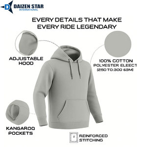Sweat-shirt de sécurité pour moto d'hiver renforcé en Kevlar avec doublure en polaire |   Résistant à l'abrasion Unisexe - Product Image 6