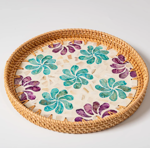 Plateau élégant en nacre, plateau décoratif, vente en gros, plateau de rangement écologique de forme carrée, porte-bougie - Product Image 6