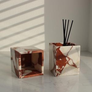 Handmade Marble Makeup Brush Storage Holder Elegant Cosmetic Organizer for <b>Dressing</b> <b>Table</b> Bathroom and Vanity At Best price - Product Image 2