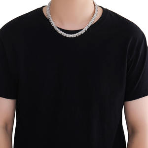 Heavy Cuban Link <b>Iced</b> <b>Out</b> Diamond Hip Hop <b>Chain</b> Necklace with Secure Lock for Rappers Performers and Fashion Enthusiasts - Product Image 1