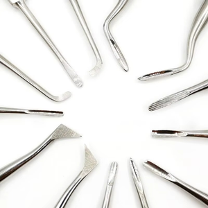 ชุดเครื่องมือถอนฟันสแตนเลสแบบโค้ง 13 ชิ้น สำหรับยกโคนรากฟัน - Product Image 3