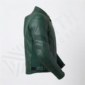 Chaqueta de Motociclista de Cuero Genuino para Hombre de la Mejor Calidad, Nueva Colección de Invierno, Chaquetas de Motocicleta con Protecciones Desmontables Personalizadas - Product Image 3