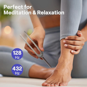 Diapasón de 528Hz de gran venta, material de aleación de aluminio con martillo de silicona y estuche de almacenamiento - Product Image 5