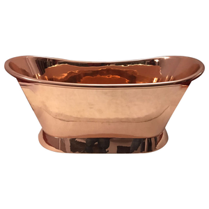 Handmade Copper Bathtub Perla Luxury Freestanding Copper Soaking Tub for Home Bathroom Spa Hotel Resort and Villa - Product Image 4