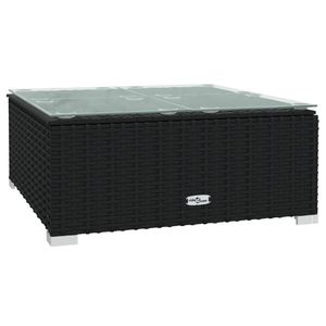 Set salotto da 10 pezzi in Poly Rattan nero con comodi cuscini per mobili da esterno - Product Image 5