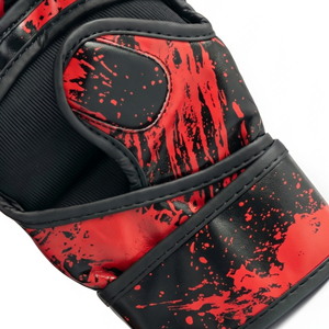 ถุงมือ Askar Wear Ind Mma แบบครึ่งนิ้ว หนัง PU ปิดด้วยเวลโคร ลายพิมพ์หยดน้ำ สำหรับศิลปะการต่อสู้ ยูนิเซ็กซ์ - Product Image 4