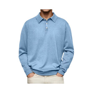 T-shirt décontracté tricoté pour homme avec logo imprimé par transfert thermique, respirant et léger, vêtement de sport, fabrication OEM, qualité supérieure - Product Image 1