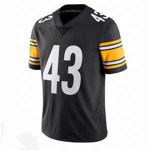 Custom Maroon Gold American Football Jersey V-Neck Short Sleeve Mesh Breathable 100% Polyester Sublimated Print Team <b>Name</b> Number - Product Image 1