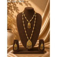 Ensemble de colliers arabes pour femmes, ensemble de colliers arabes pour femmes, ensemble de colliers du Moyen-Orient, colliers longs style Dubaï, bijoux