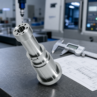 Axe de mandrin de refroidissement en aluminium usiné CNC de précision sur mesure pour pièces de moule, pour injection et éjection