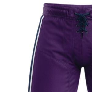 Shorts d'entraînement de hockey sur glace sublimés pour hommes, couleur violette, en polyester, avec cordon de serrage et bande latérale, pour équipes sportives, haute performance - Product Image 6