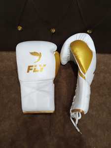 Gants de boxe MMA Fly Superlace en cuir premium, personnalisables, avec protège-joue, protège-tête et protège-pénis de haute qualité - Product Image 2