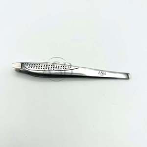 Pinza para Cejas de Acero Inoxidable con Punta Inclinada y Mango Elegante, Logotipo Personalizado, Instrumento de Belleza Ligero, Pinza de Precisión - Product Image 4
