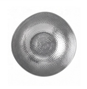 Bol en métal argenté martelé sur mesure, bol à fruits secs, centre de table décoratif, vaisselle, décoration intérieure, fabricant de bols en gros - Product Image 3