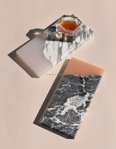 Elegante Tabla de Cortar de Mármol para Entusiastas de la Cocina que Ofrece Resistencia, Estabilidad y Atractivos Patrones Naturales - Product Image 5